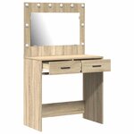 vidaXL Coiffeuse Chêne sonoma 78.5 x 41 x 135 cm Bois d'ingénierie