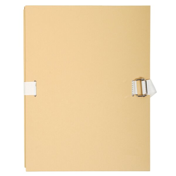 Chemise Dos Extensible Papier 24x32cm - Filmée Par 5 - Mastic - X 25 - Exacompta