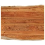 vidaXL Dessus de table 100x80x2 5 cm rectangulaire bois massif acacia
