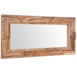 vidaXL Miroir décoratif Teck 120 x 60 cm Rectangulaire