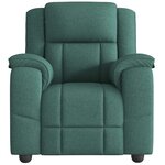 vidaXL Fauteuil de massage inclinable Vert foncé Tissu