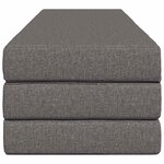 vidaXL Canapé-lit pliable 200 x 67 x 45 cm Gris clair