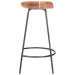 vidaXL Tabourets de bar lot de 2 bois d'acacia solide