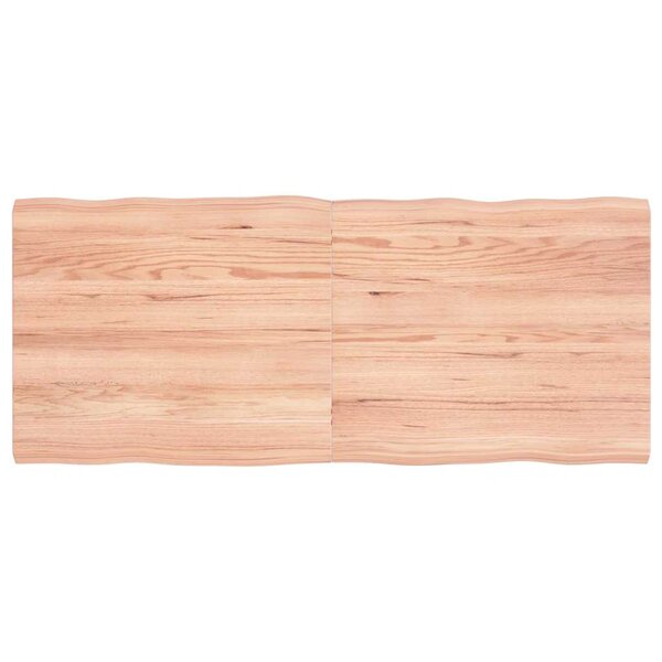 vidaXL Dessus de table bois massif traité bordure assortie
