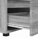 vidaXL Meuble TV Gris Sonoma 100 x 48 x 43 cm Bois d'ingénierie