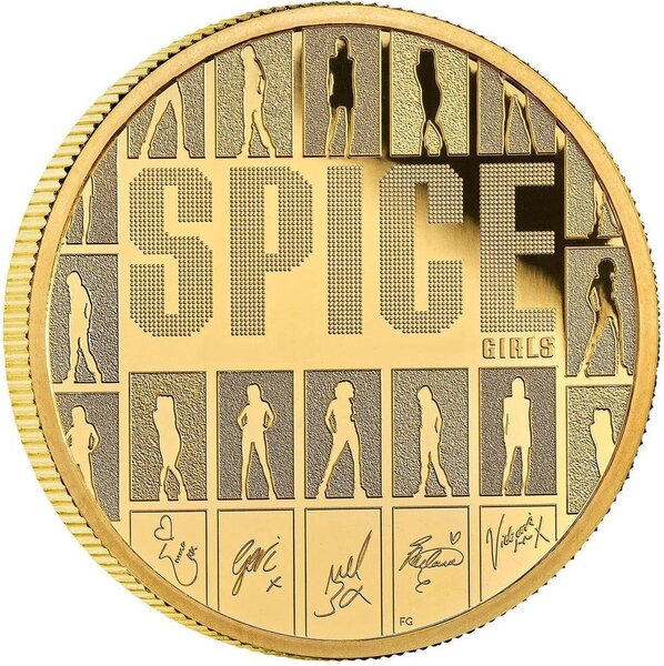 Pièce de monnaie en Or 100 Pounds g 31.1 (1 oz) Millésime 2026 Legends of Music SPICE GIRLS