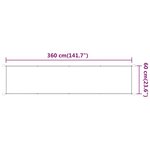 vidaXL Auvent vertical Anthracite 60x360 cm Tissu oxford