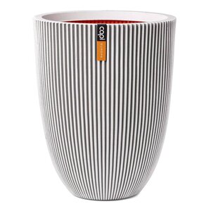 Capi Vase élégant Groove 46x58 cm Ivoire