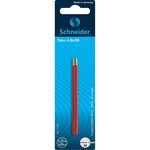 Lot de 2 recharges stylo take 4 pointe moyenne rouge schneider
