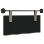 vidaXL Tête de lit suspendue Taupe tissu
