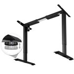 Bureau assis debout meuble acier (piètement) 1 fonction noir 08_0000387