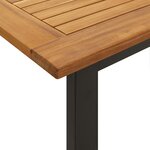 vidaXL Ensemble à manger de jardin 7 Pièces bois d'acacia solide et métal