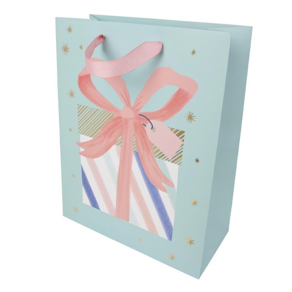 Sac cadeau grand format paquet cadeau pastel - draeger paris
