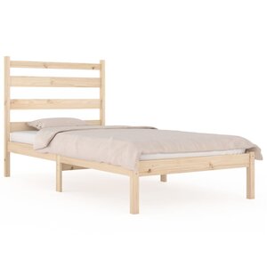 vidaXL Cadre de lit sans matelas bois massif 100x200 cm