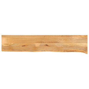 vidaXL Dessus de table à bord vivant 160x40x3 8cm bois massif manguier