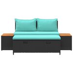 vidaXL Ensemble de canapés d'extérieur 4 -Seater 4 pc 55 x 30 x 39 cm