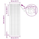 vidaXL Store de Fenêtre Gris foncé 80 x 220 cm Aluminium