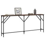 vidaXL Table console chêne marron 180x23x75 cm bois d'ingénierie