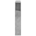 vidaXL Tête de lit à LED gris béton 100x18 5x103 5cm bois d'ingénierie