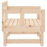 vidaXL Chaises de jardin lot de 2 bois massif de pin