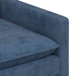 vidaXL Canapé Bleu 76 x 81 x 87 5 cm Polyester