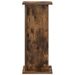 vidaXL Support de Plante 2 pièces Chêne fumé 25 x 25 5 x 60 5 cm