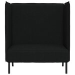 vidaXL Canapé à Haut Dossier 101cm Noir tissu