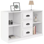 vidaXL Buffet blanc 104 5x35 5x67 5 cm bois d'ingénierie