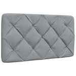 vidaXL Cadre de lit sans matelas gris clair 80x200 cm tissu