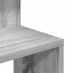 vidaXL Étagère d'angle murale sonoma gris 32x32x127 5 cm
