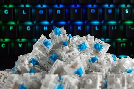 Jeu de 120 Switchs Gateron Blue pour clavier mécanique Glorious PC Gaming Race