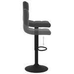 vidaXL Tabourets de bar lot de 2 noir velours
