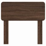 vidaXL Tête de lit avec tête de lit Chêne brun 75 cm Bois d'ingénierie