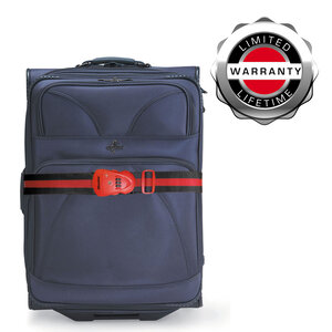 4702EURDRED Sangle pour Bagages avec Combinaison Rouge 190 x 6 5 x 4 8 cm