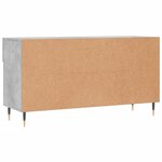 vidaXL Banc à chaussures gris béton 102x35x55 cm bois d'ingénierie