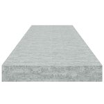 vidaXL Étagères murales flottantes 2 Pièces Gris béton 90x23 5x3 8cm MDF