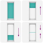 vidaXL Store plissé vert pétrole 80x200 cm largeur du tissu 79 4 cm