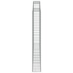 vidaXL Panier de gabions arqué 300x30x220/240 cm Fer galvanisé