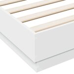 vidaXL Cadre de lit sans matelas blanc 120x190 cm