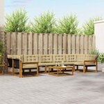 vidaXL Ensemble de canapés d'extérieur 8 Pièces Naturel et Beige