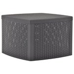 vidaXL Table d'appoint Mocha 54x54x36 5 cm Plastique