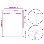 vidaXL Store enrouleur occultant largeur du tissu 95 7 cm polyester