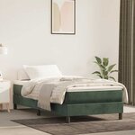 vidaXL Matelas de lit à ressorts ensachés 100x220x20 cm velours