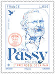 Timbre - Frédéric Passy - Lettre internationale