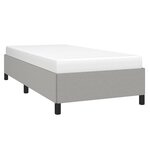 vidaXL Cadre de lit Gris clair 90x200 cm Tissu