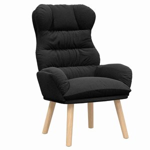 vidaXL fauteuil Noir 69 x 74 x 93 cm Tissu Sherpa
