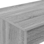 vidaXL Bureau de lit Sonoma gris Bois d'ingénierie 100 x 45 x 75 cm