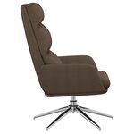 vidaXL Chaise de relaxation Taupe Tissu