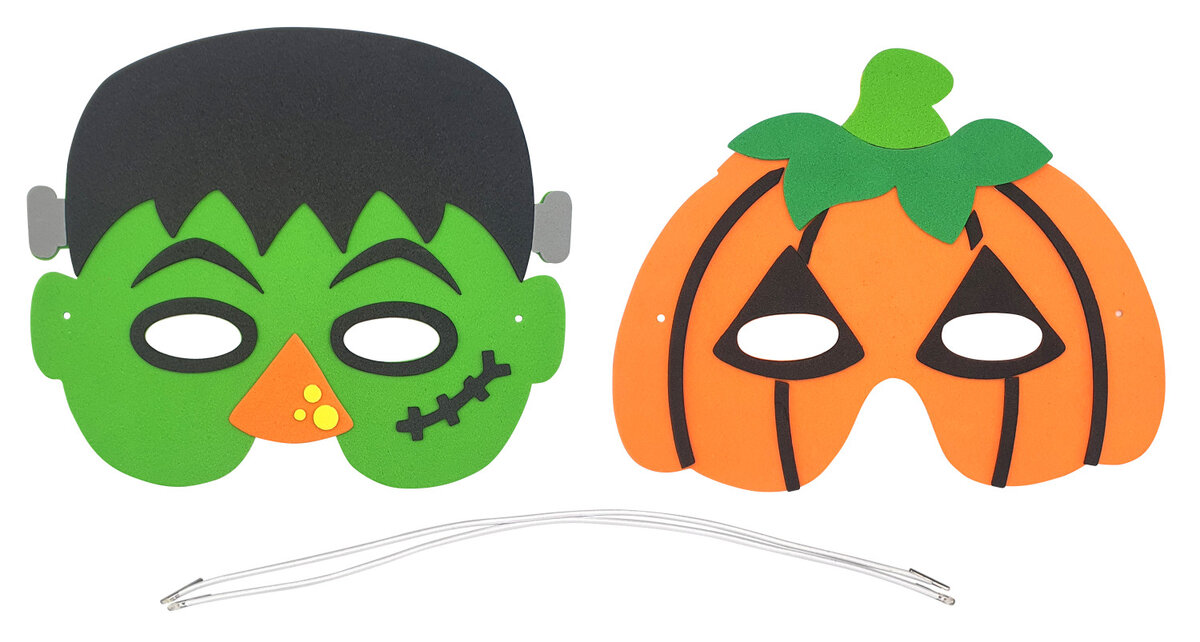 Masques d'Halloween pour enfant Monstre et Citrouille - La Poste