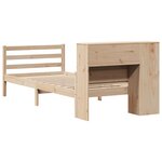 vidaXL Lit bibliothèque sans matelas 90x200 cm bois de pin massif